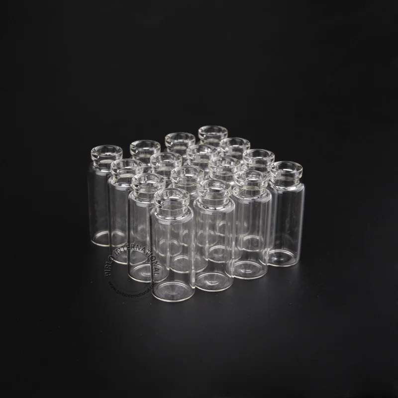 Оптовая цена 3 мл/3 г деревянная пробковая стеклянная флакон Маленькая прозрачная