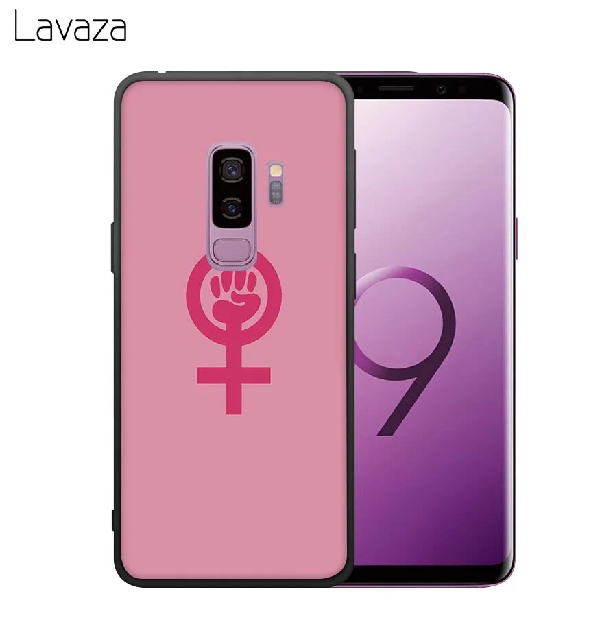 Lavaza Aesthetics Minimal Girl Soft Case for Galaxy Note 8 9 S7 edge S8 S9 S10 Plus S10e M10 20 30 Cover |