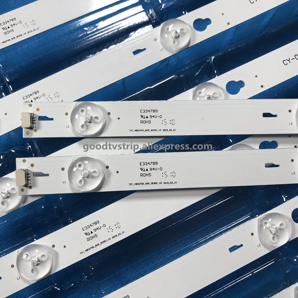 1 комплект = 8 штук для TCL B48A558U D48A810 полосы TOT 48D2700 8X5 3030C V3 YHA 4C LB4805 YHEX2