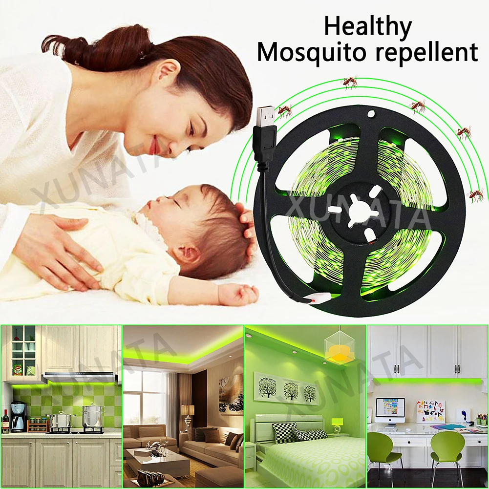 Отпугиватель комаров USB СВЕТОДИОДНЫЙ светильник Электрический бесшумный