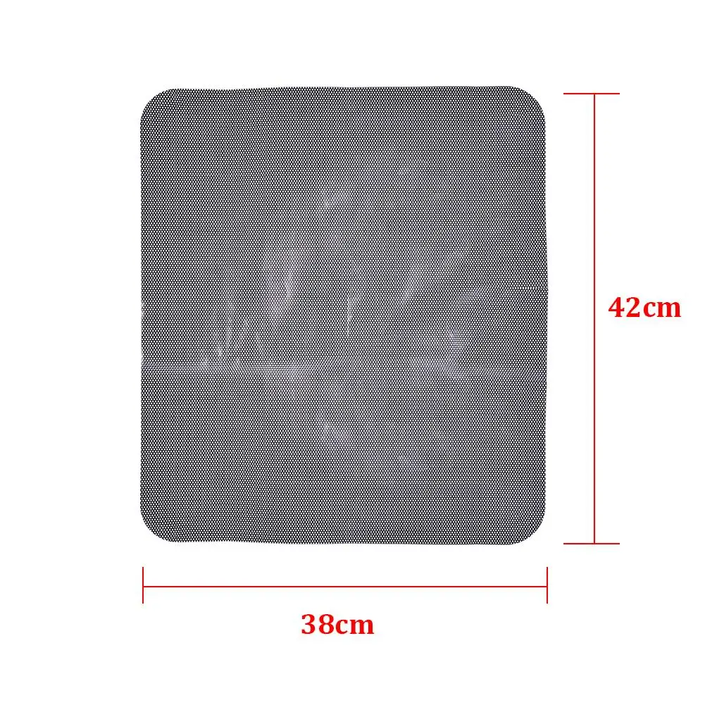 1 Pair Automobile Pointed Mesh Sun Shading Electrostatic Adsorption Side Window Sunshade Stickers Film Black |