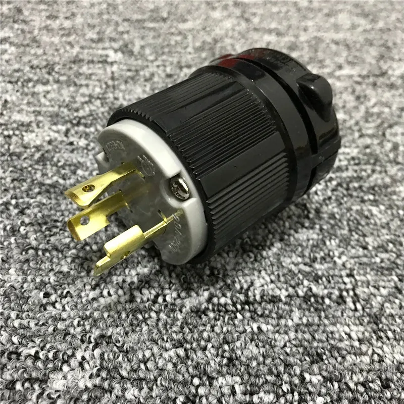 Американская версия противоударный промышленный запорный штекер Nema 2 полюсный 3