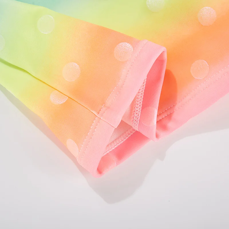 Купальный костюм для девочек с радужным разрезом на шее пляжный купальный | Мать