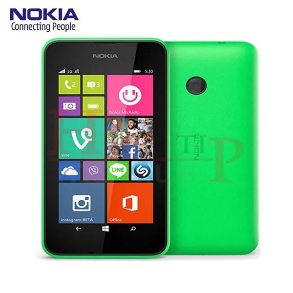 Разблокированный Nokia Lumia 530 четырехъядерный телефон с двумя sim-картами, ОЗУ 512 МБ ПЗУ 4 Гб 5Мп камера 3g WCDMA сотовый телефон