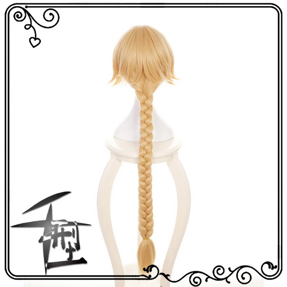 Fate Grand для правитель золотисто-светлые длинные заплетённые волосы парик косплея