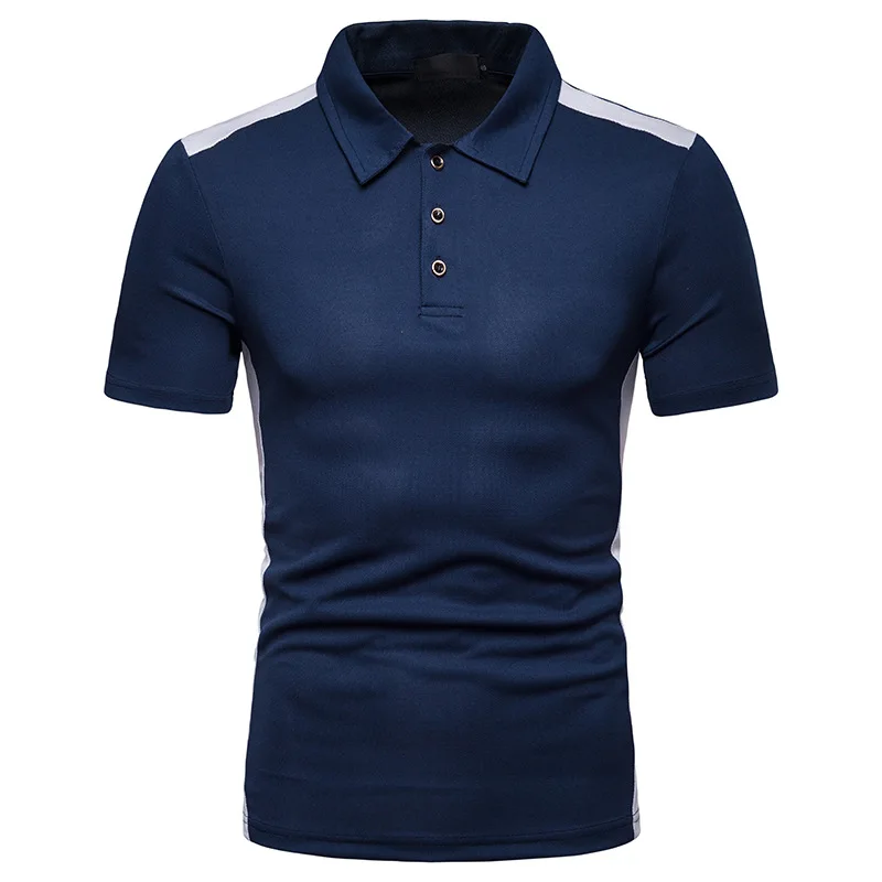 4 вида цветов мужская приталенная рубашка с коротким рукавом Poloshirt большие