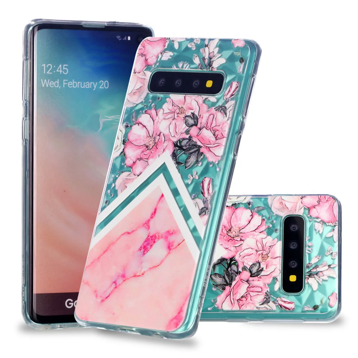 Чехол с алмазным узором для Samsung Galaxy S10 S 10 мягкий силиконовый чехол из ТПУ Модные