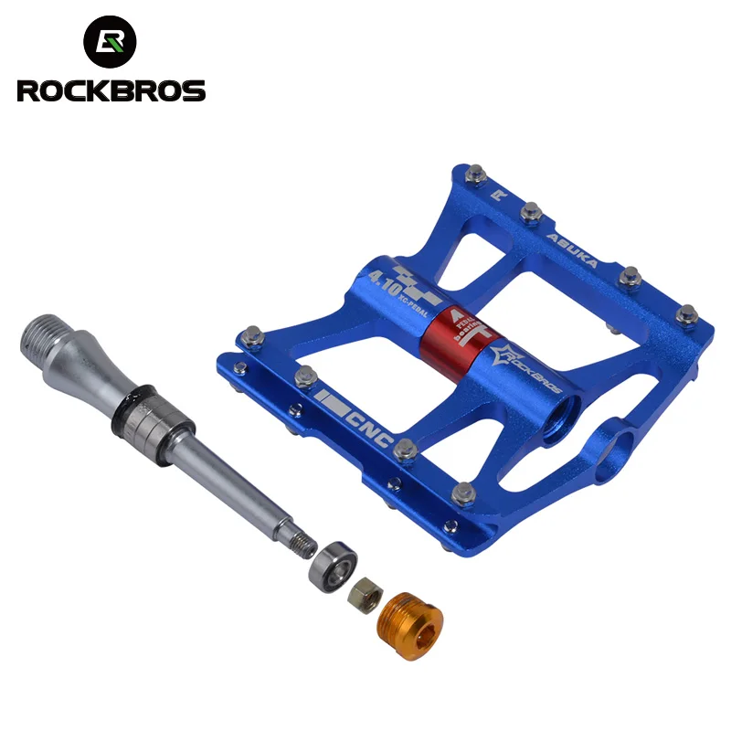 ROCKBROS подшипники MTB педали горный велосипед велосипедные Педали Велоспорт сверхлегкий алюминиевый сплав Bicicleta велосипед Плоские Педали BMX