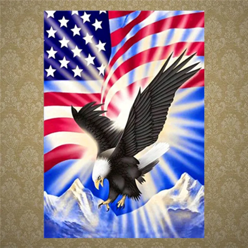 5D алмазная живопись сделай сам полностью круглая Алмазная животная вышивка