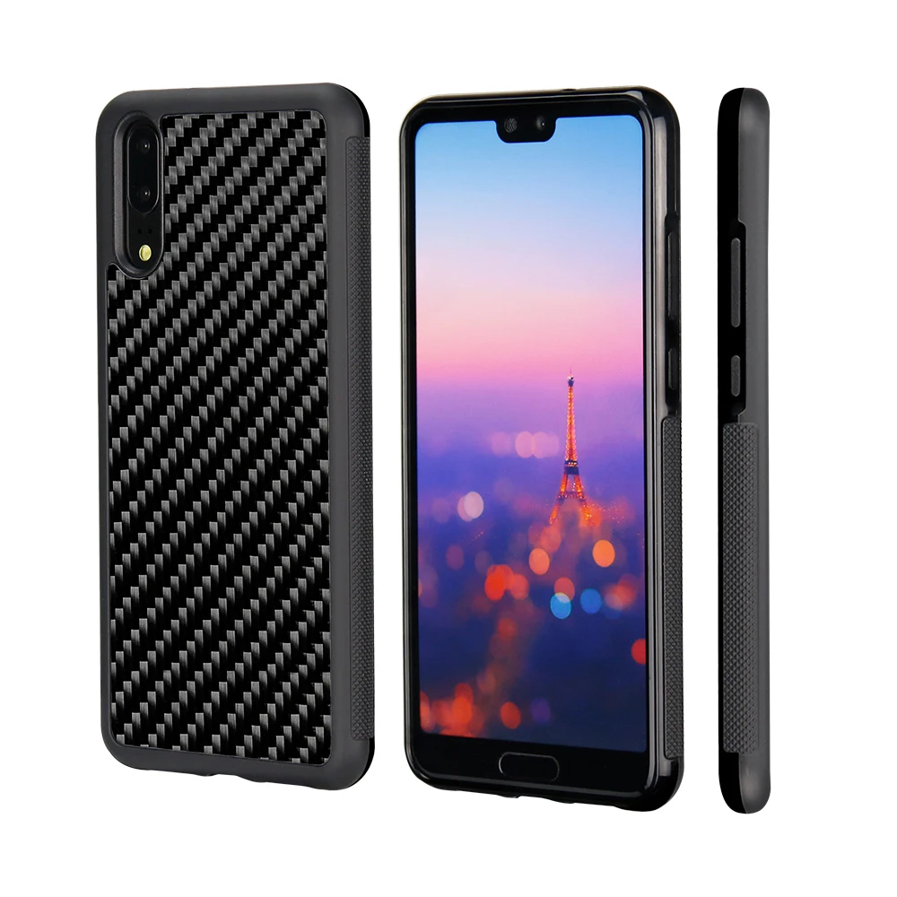 Чехол для Huawei P20 P20Lite Pro чехол из ТПУ и поликарбоната углеродного волокна тонкий