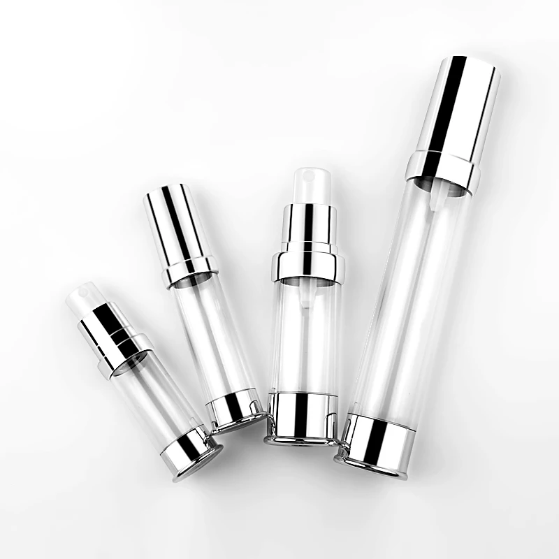 

300pcs 5ml 10ml 15ml 30ml Travel Mini Refillable Empty Atomizer Perfume Bottle Pump Spray Case airless pump cosmetic containers