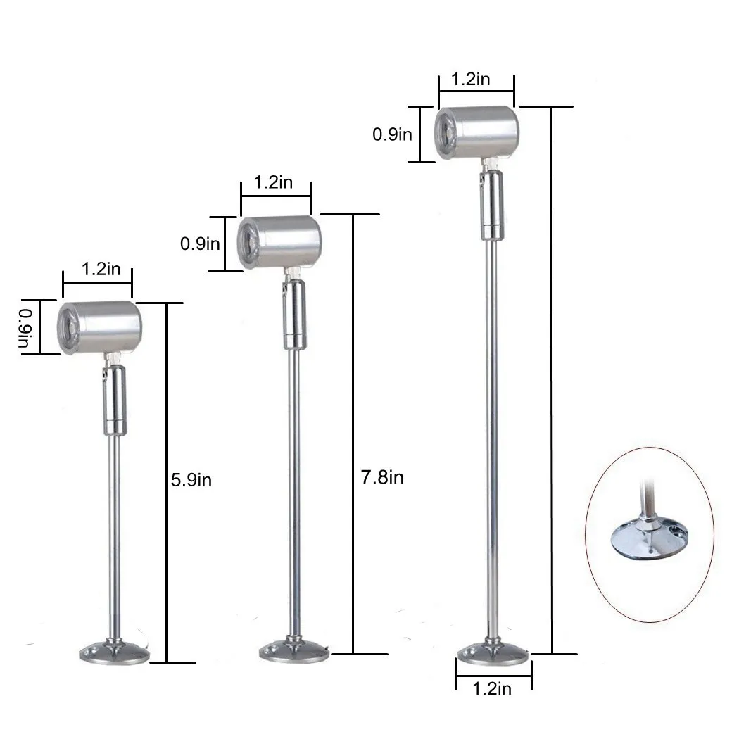 6 шт. светодиодная витрина прожекторы СВЕТОДИОДНЫЙ Потолок 1 Вт 3 AC поверхностное