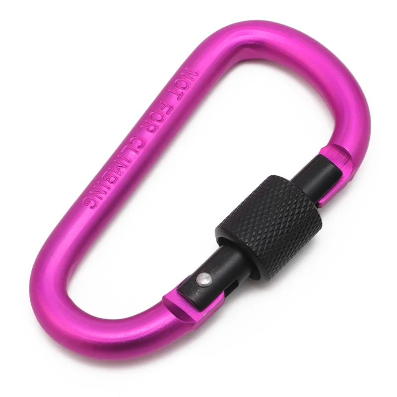 Bold 8cm Locking Type D Quickdraw Carabiner Backpack Buckle Hanging Aluminum Nut | Украшения и аксессуары
