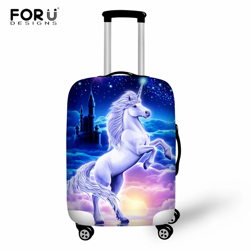 Туристический багажный чехол forudesigns защитный в виде единорога для багажа милый