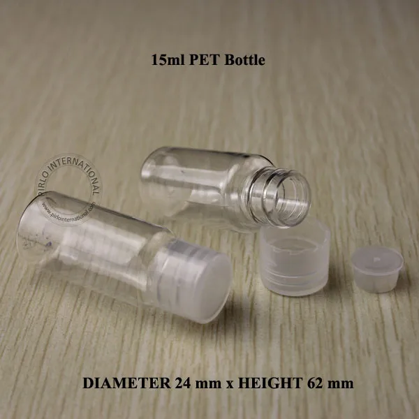 100 шт. прозрачная пластиковая бутылка для лосьона 15 куб. См|cosmetic packaging container|cosmetic