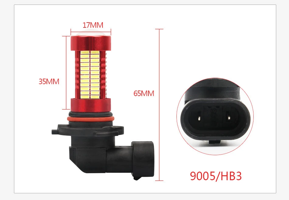 Gzkafoll автомобилей головной светильник лампы hb3 h10 hb4 h11 led h8 h9 h16JP 9005 9006 туман светильник 12V 24V 20W 2500LM 145 SMD
