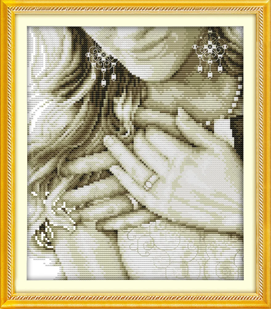 Joy Sunday счастливый муж и жена DMC подсчитанные китайские наборы для вышивки