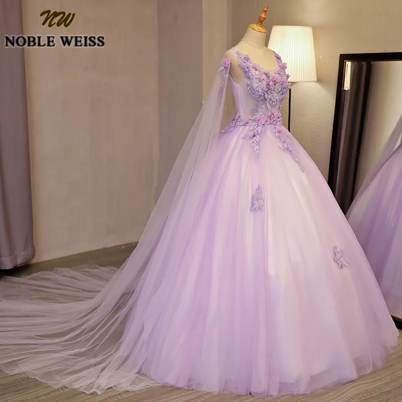 Благородный WEISS Длинный плащ бальные платья бисером Vestidos De 15 Anos Аппликация