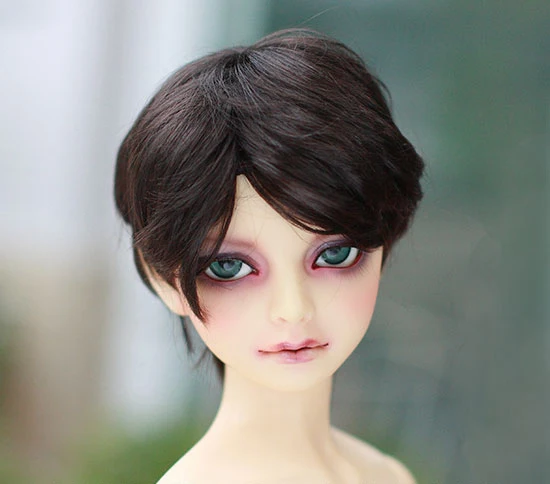 

D01-P471 детская игрушка ручной работы 1/3 аксессуары для куклы BJD/SD кукла парик Junior студентов черного и коричневого цвета на каждый день коротки...