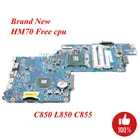 Материнская плата NOKOTION для ноутбука Toshiba Satellite C850 L850 HM70 HD4000 DDR3, материнская плата H000050950, бесплатный ЦП