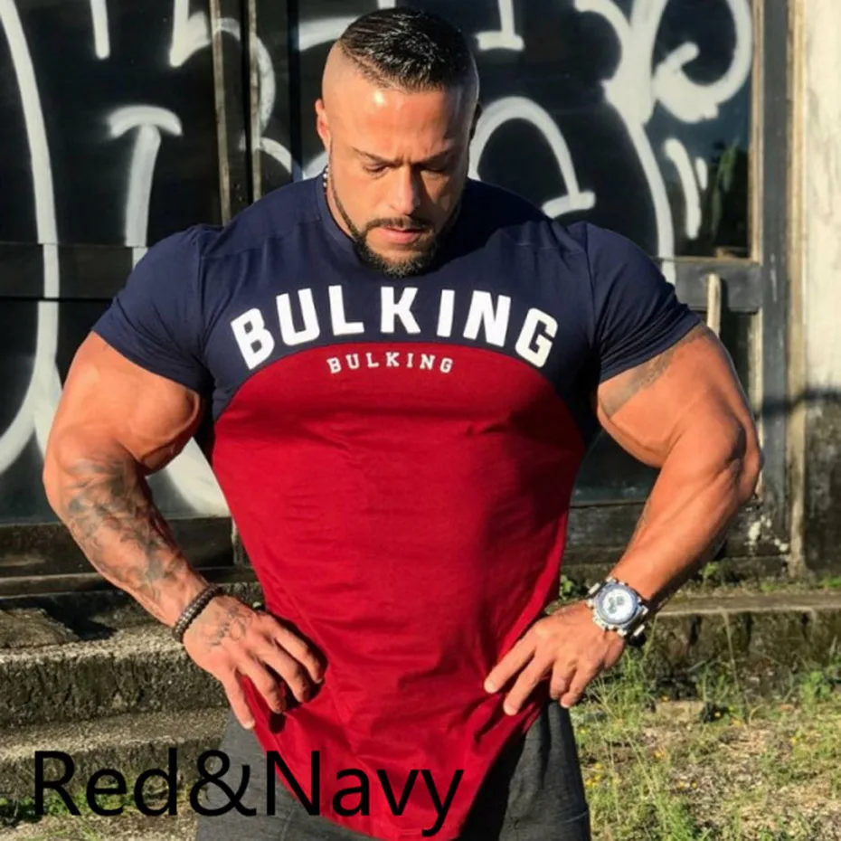 Футболка мужская приталенная с коротким рукавом Повседневная рубашка буквенным