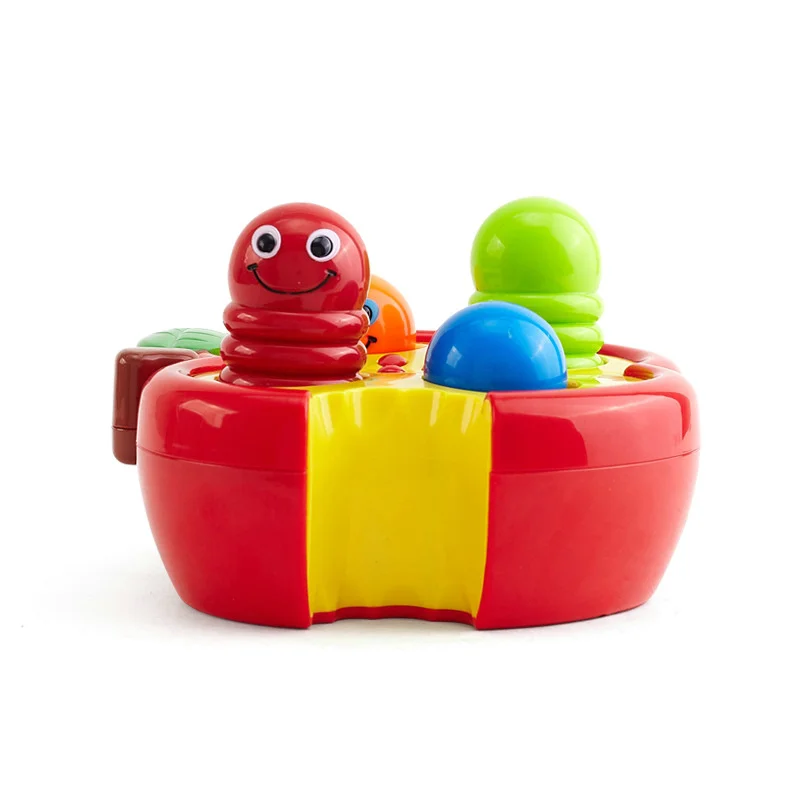 Infact Baby Whack A Mole Toy не требует батареек забавная безделушка красного и желтого