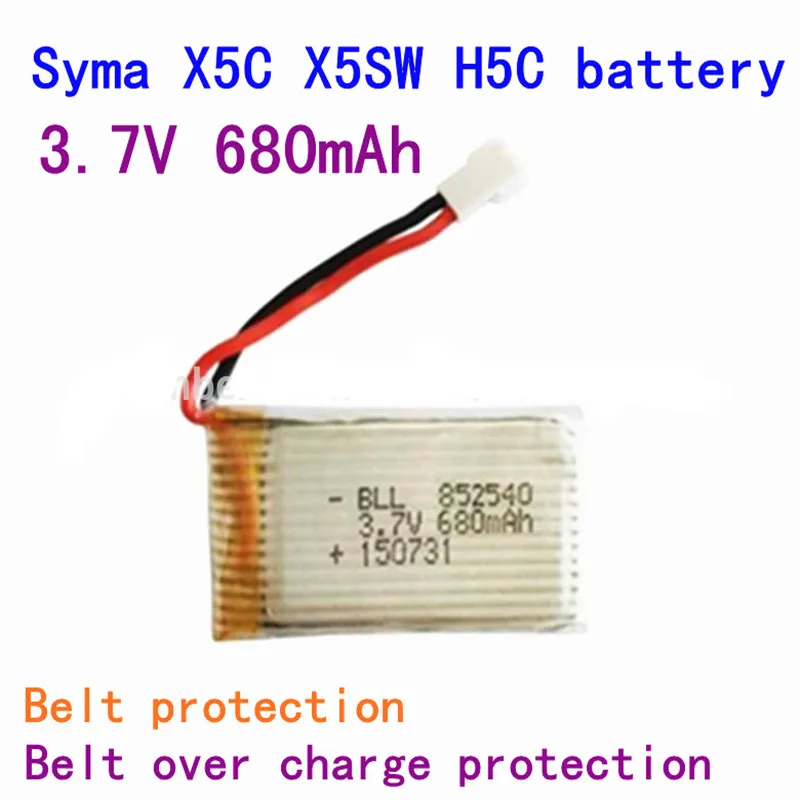 6 шт. 3 7 В 680 мАч 20C Lipo аккумулятор W в 1 USB балансирующее зарядное устройство для Syma X5C