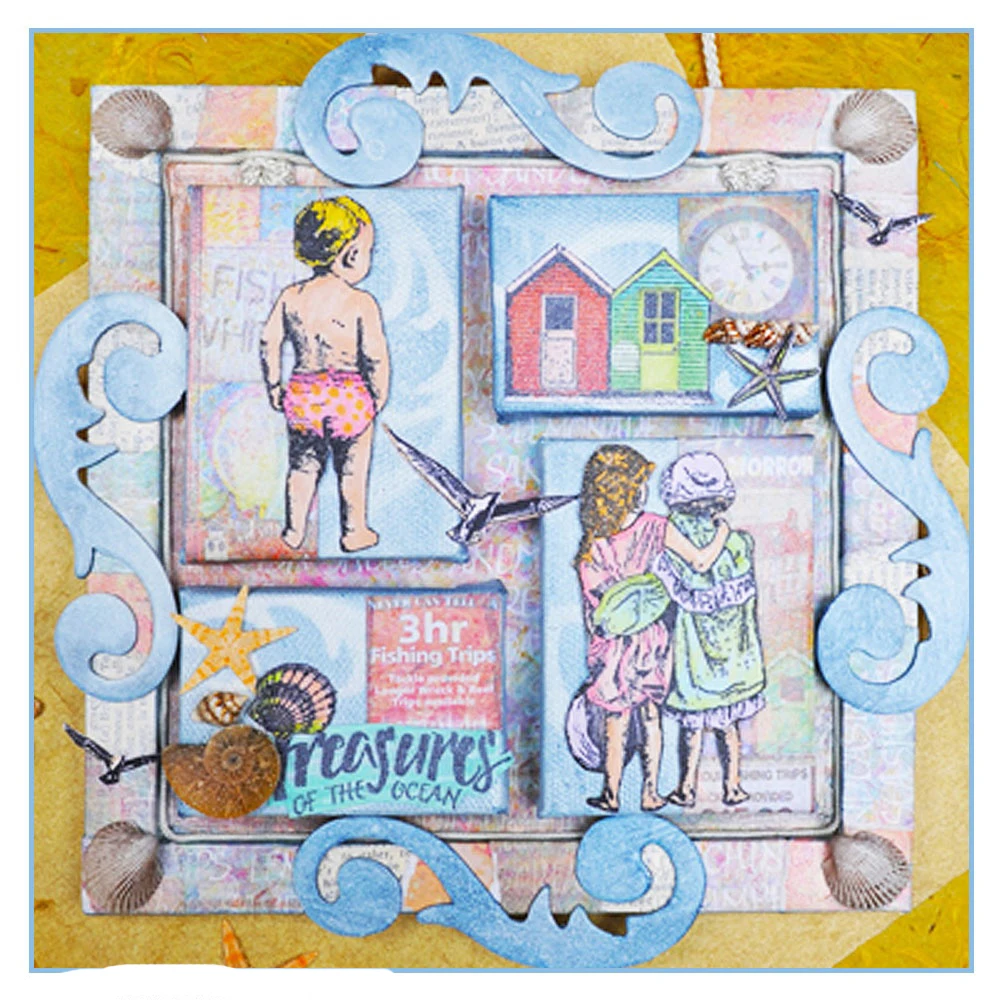 Счастливый новый прозрачный Штамп для DIY скрапбукинга/изготовления