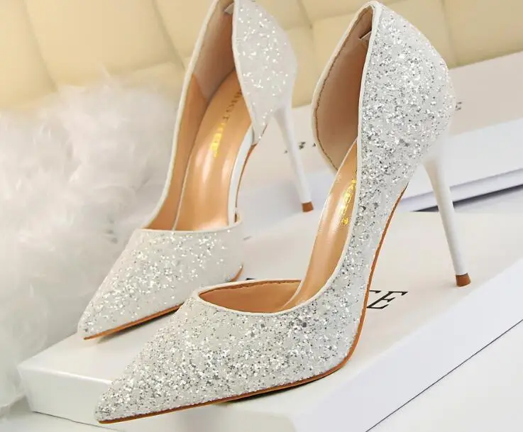 New summer autumn Pumps Extrem Sexy High Heels Women Shoes Thin Female Wedding Gold Sliver Ladies sandals | Обувь