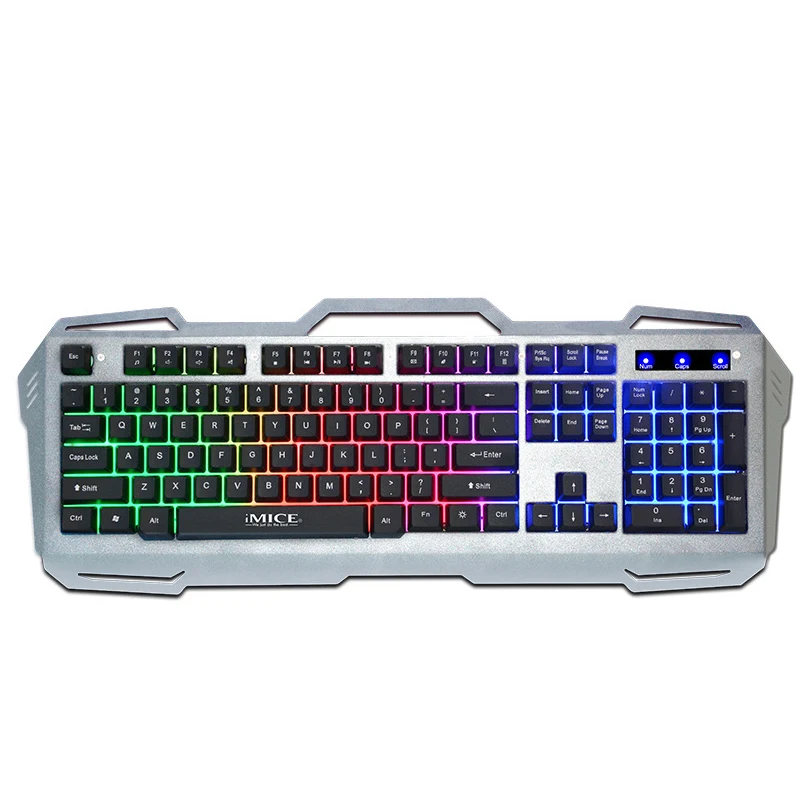 AK 400 игровой проводная клавиатура с USB Gamer клавиатуры 104 замок для шкафов Панель