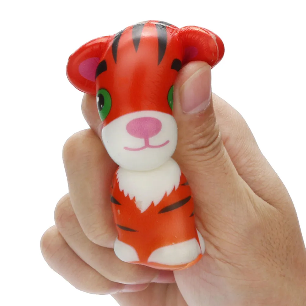 Антистрессовые милые мягкие сжимаемые игрушки Kawaii Tigerkin супер медленно