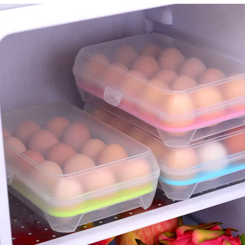 1 PC15 сетка яйцо анти столкновения коробка для хранения пищевой PP холодильник Crisper