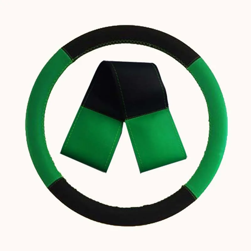 Верхний слой кожаный автомобильный Стайлинг чехол на руль гоночный