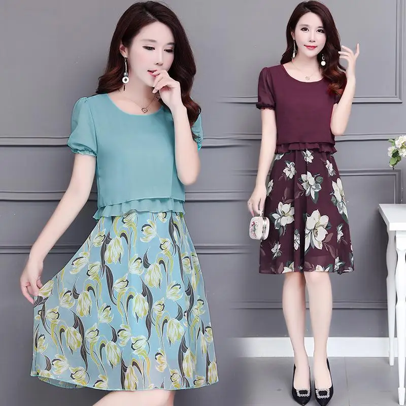 Женские шифоновые платья с принтом NFIVE новые модные летние тонкие