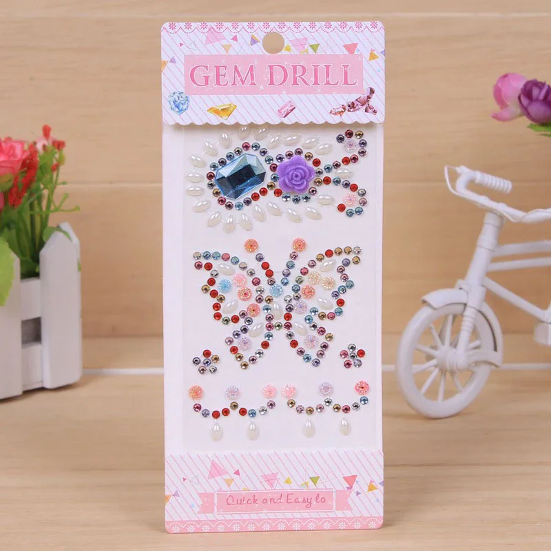 1 шт. наклейки с кристаллами для скрапбукинга|Канцелярские наклейки| |