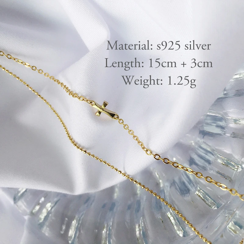 Женский браслет из стерлингового серебра 925 пробы двухслойный с цепочкой