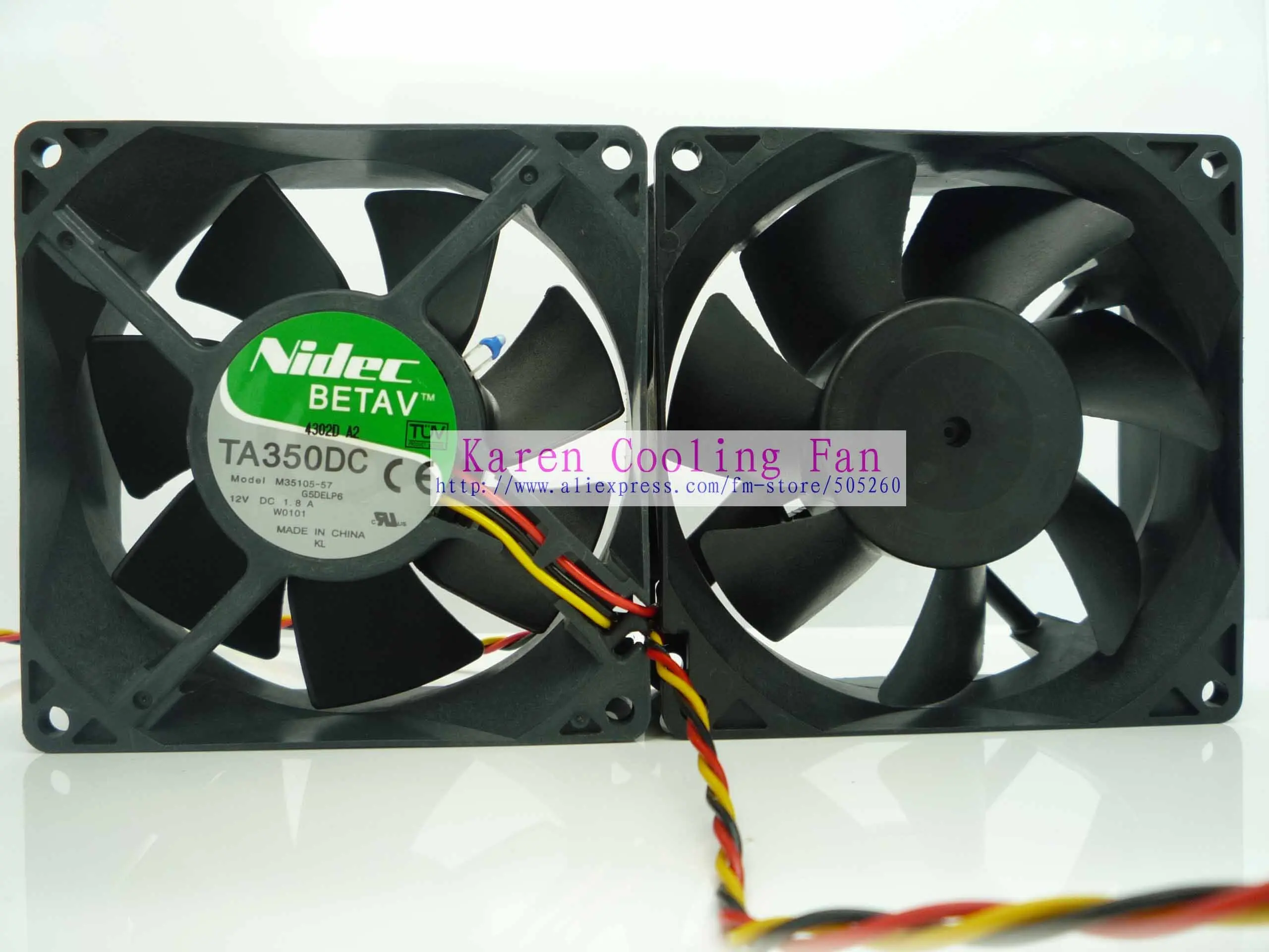 Nidec 9cm 92*92*38 9238 12V 1.8A TA350DC M35105 57 охлаждающий вентилятор|cooling fan|cooling fan 12v12v cooling |