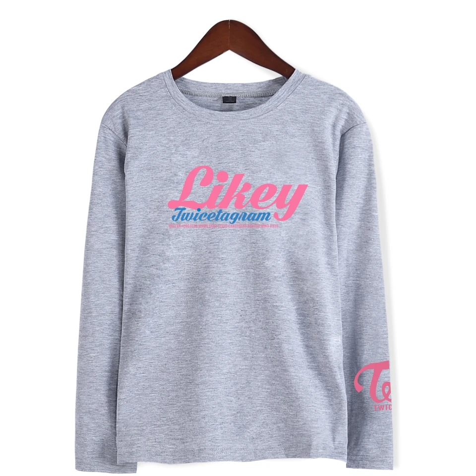 Футболка Мужская/Женская с длинным рукавом уличная одежда в стиле K POP черный