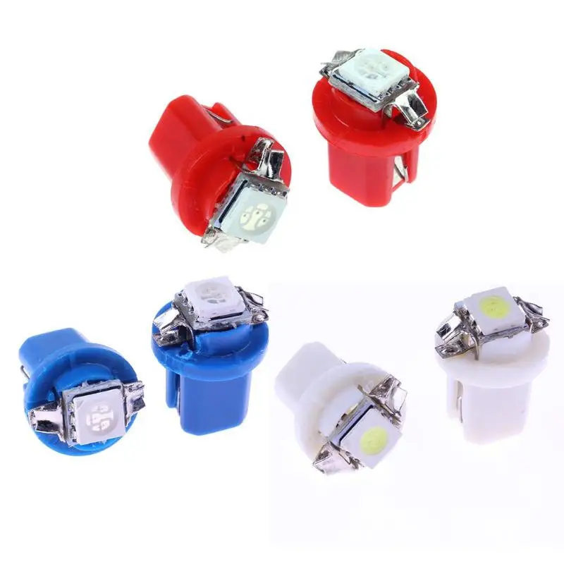 10 шт. T5 B8.5D 5050 SMD СВЕТОДИОДНЫЙ Автомобильный светильник автомобильный приборной
