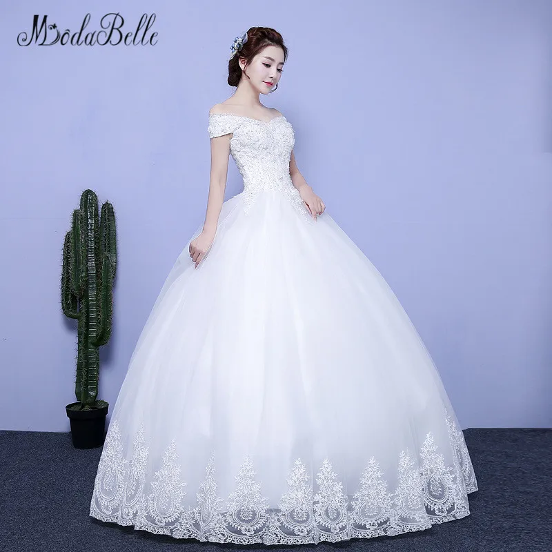 Modabelle винтажное Тюлевое кружевное простое свадебное платье принцессы с