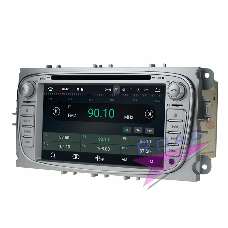 Автомобильный медиацентр DVD-проигрыватель wanобычно 2G + 16GB Android 7 1 для Ford Focus 2009-2010