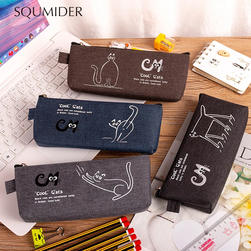 

Kawaii Pencil Case Cartoon Pencil Box Zipper Large pen Bag For Student Gift Cute box School pen casa Stationery Supplies