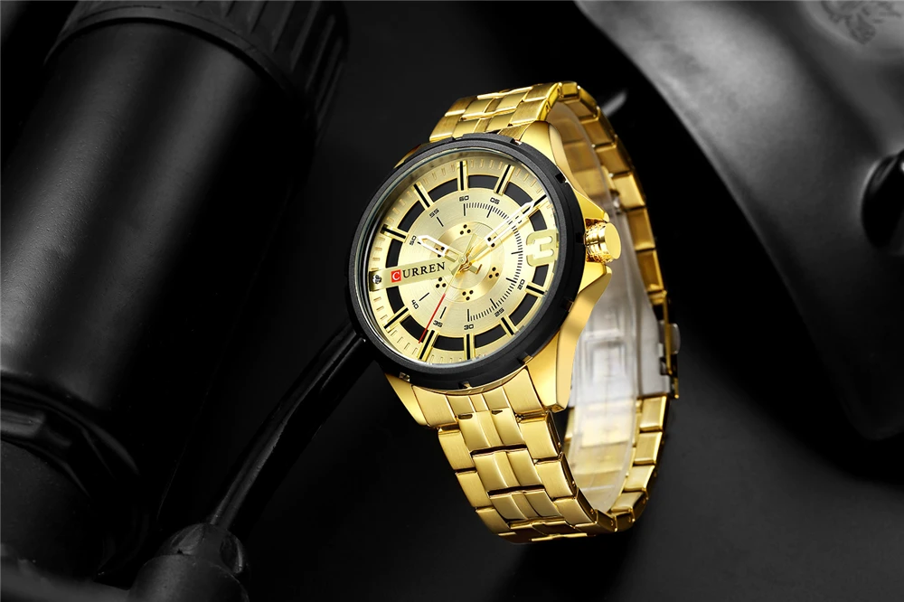 CURREN Часы мужские модные часы 2019 роскошные из нержавеющей стали Reloj наручные