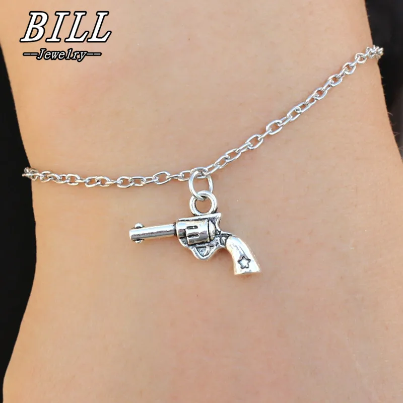 SL215 браслеты в стиле стимпанк и браслет с пистолетом Подвеска для женщин модные