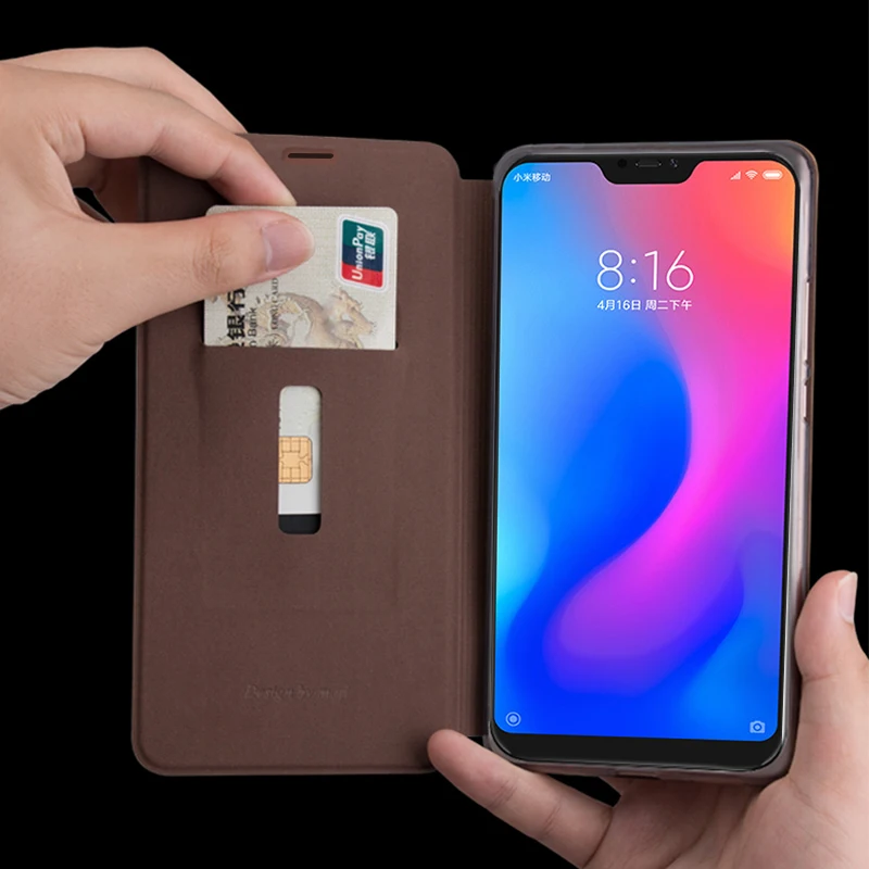 Для Xiaomi mi A2/A2 Lite чехол Mofi Винтажный Классический стенд Pre um кожаный Слот для карт