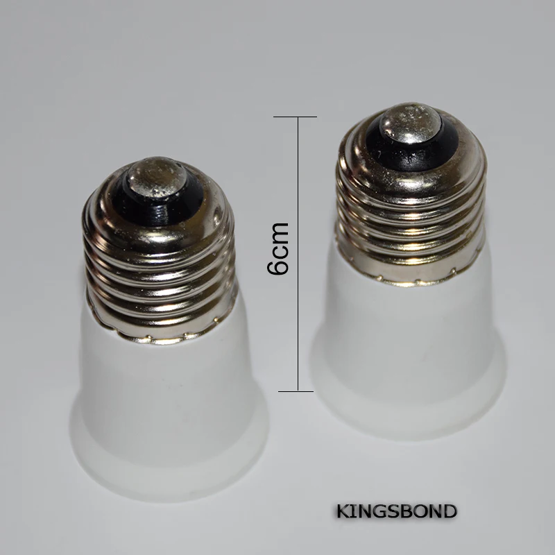 

5PCS E27 to E27 Adapter Converter Base holder 6cm socket white Pottery and Porcelain for E27 LED Lamp Bulbs