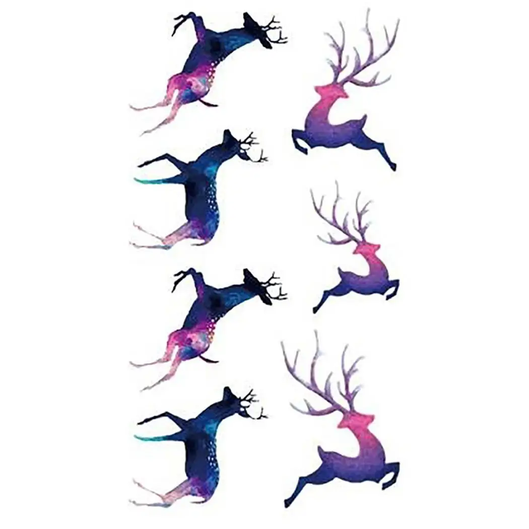 Мужские и женские водонепроницаемые тату наклейки для рук с несколькими плечами