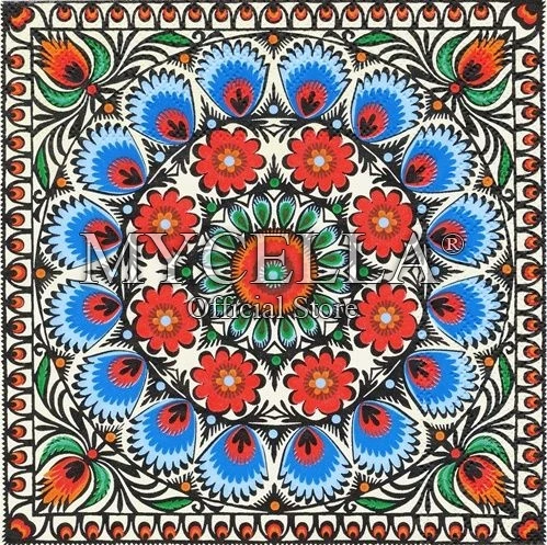 

5D DIY Diamond Painting polish folk art Diamond Embroidery Cross Stitch Flower Full Round Needlework Home Decorative