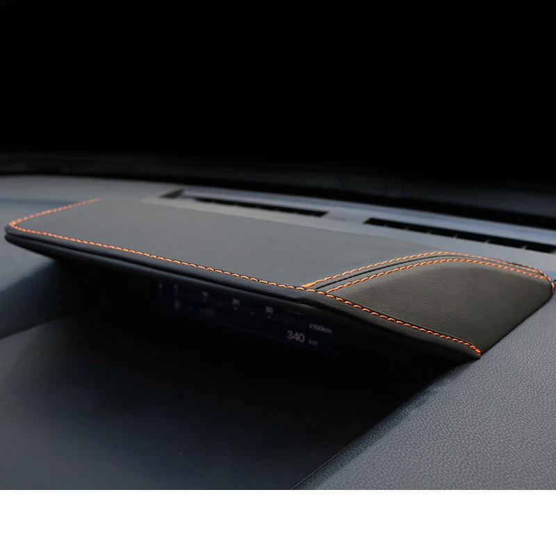 Lsrtw2017 черная кожаная крышка экрана приборной панели автомобиля для subaru forester xv 2018