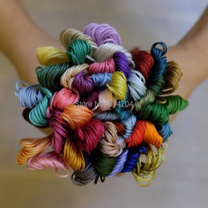 100 шт. хлопковая нить для вышивки крестиком 6 нитей 8 м|embroidery thread|threads for cross stitchcotton